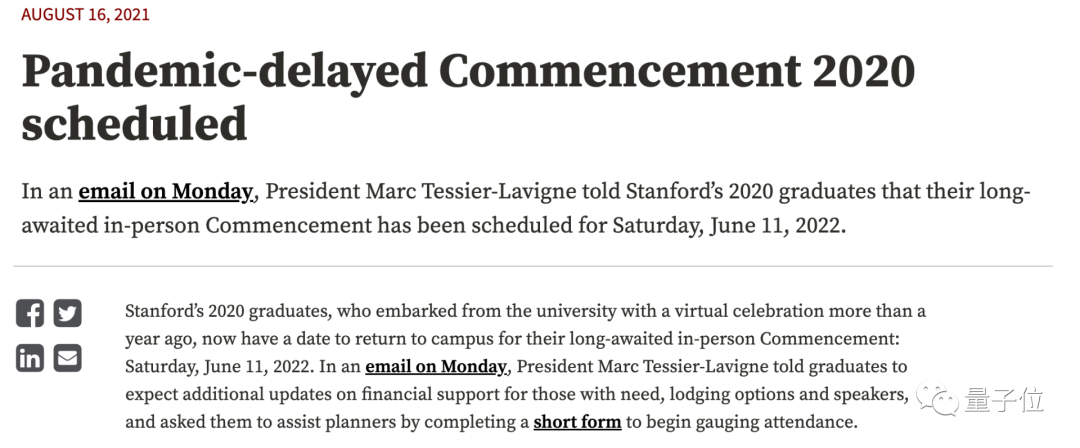 被新冠后遗症困住15个月后，斯坦福学霸被迫缺席毕业典礼