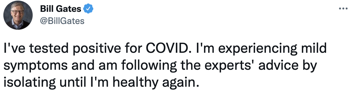 比尔盖茨新冠阳性，贝壳登陆港交所市值超千亿港元