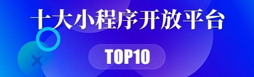 十大小程序开放平台