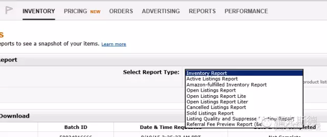 关于亚马逊后台报表（各类Report）