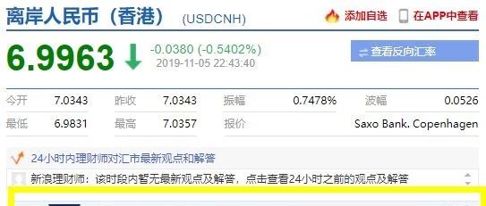 刚刚，人民币重回7以内！创近两个半月新高！