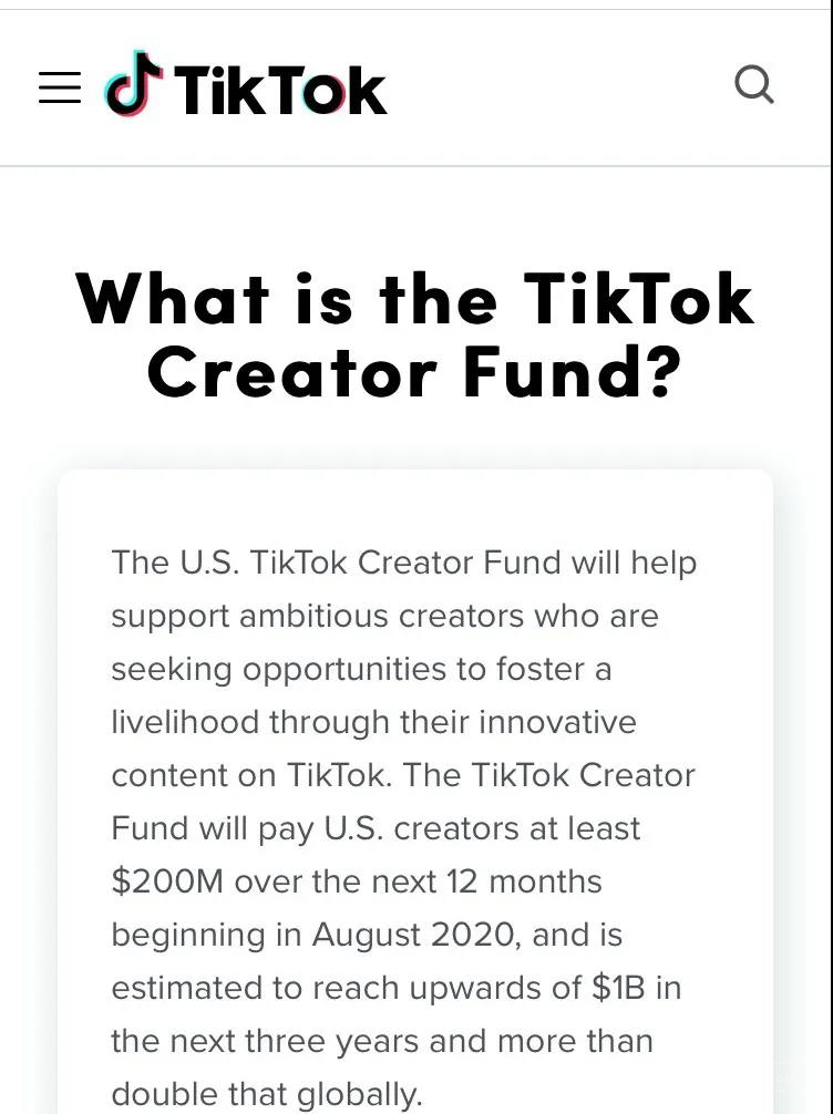 TikTok入门必修课——创作者基金Creator Fund的申请