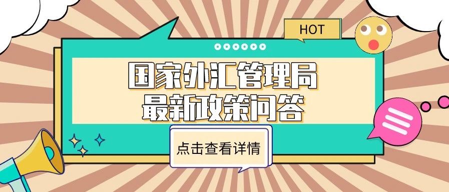 国家外汇管理局发布货物贸易、个人外汇等业务政策问答