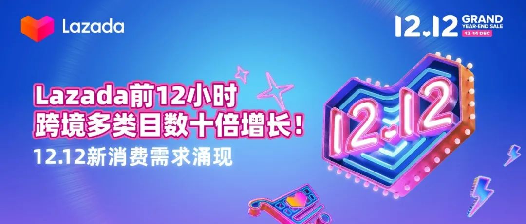 Lazada前12小时跨境多类目数十倍增长！12.12新消费需求涌现