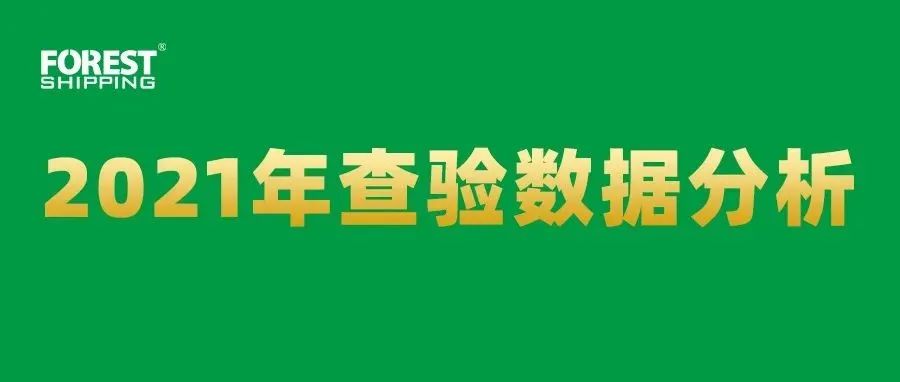 喜报！大森林物流2021年查验率出炉了【附查验数据分析】