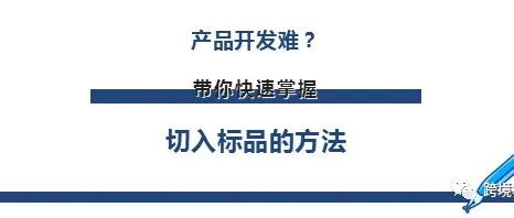 产品开发难吗？快速带你掌握切入标品的方法