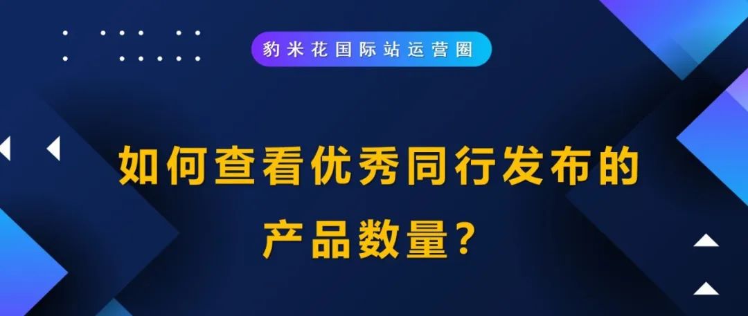 如何查看优秀同行发布的产品数量？