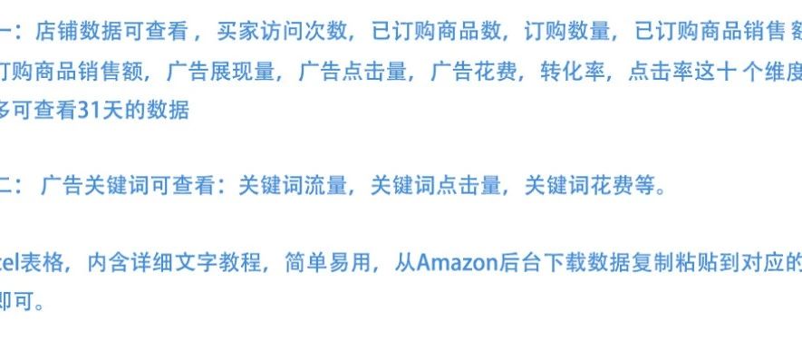 这张表能直观看出亚马逊卖家运营的各项数据，你必须拥有！