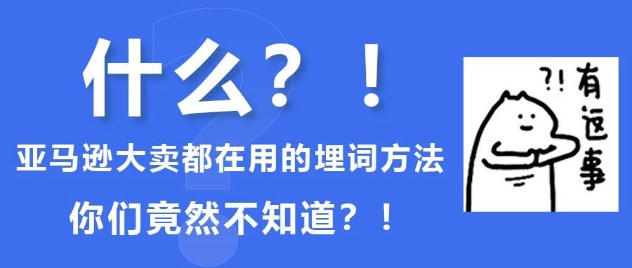 亚马逊埋词这样做，曝光大！转化还高！看到即赚到！