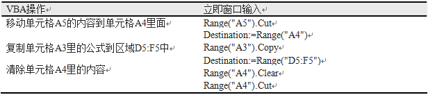 移动，复制和删除单元格