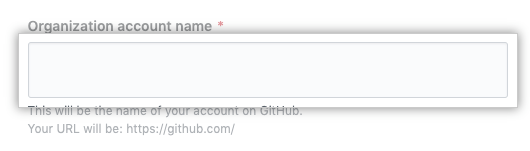 用于输入组织名称的字段