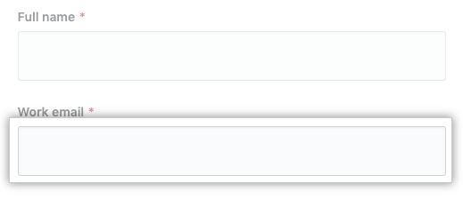 工作电子邮件字段