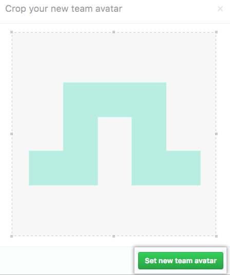 设置新的团队头像