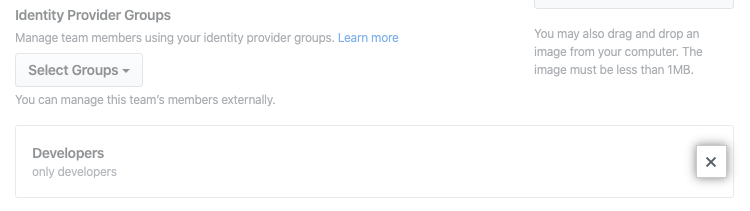 从 GitHub 团队取消选择已连接的 IdP 组