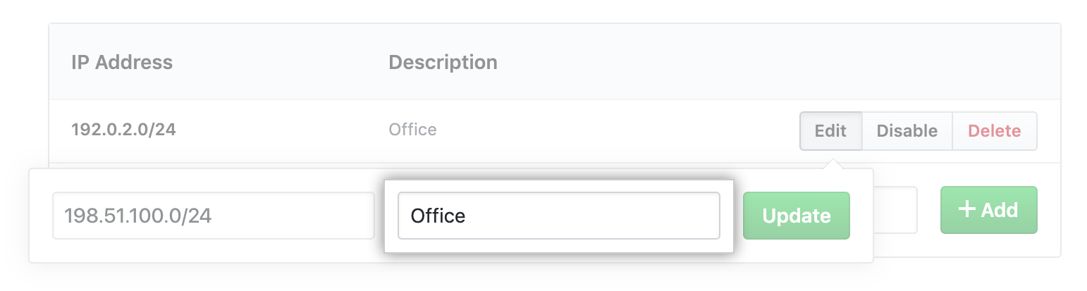 添加 IP 地址名称的关键字段