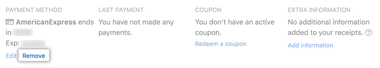 帐单概览更改计划按钮