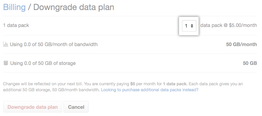 选择新的所需数据包数量