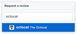 用于输入审查者用户名的字段和带审查者姓名的下拉菜单