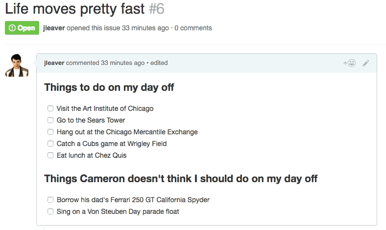 重新排序的任务列表