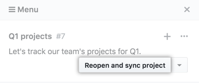 选择“重新打开并重新同步项目”按钮