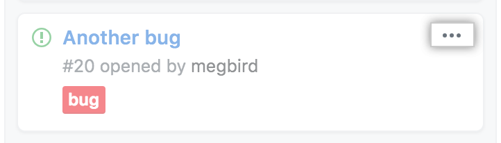 用于编辑项目板卡的选项列表