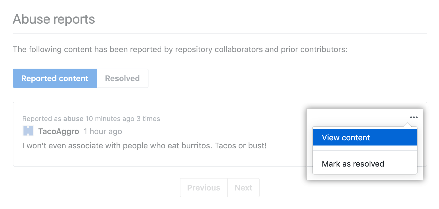 已报告内容的 Edit（编辑）菜单中的