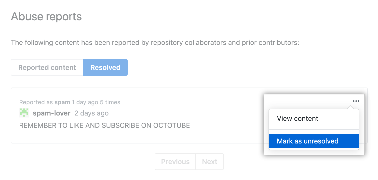已报告内容的 Edit（编辑）菜单中的