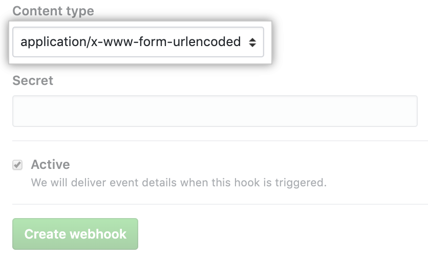 Web 挂钩格式化菜单