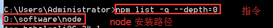 查看 node 安装路径