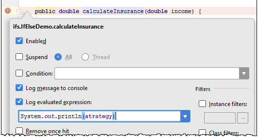 IntelliJ IDEA中方法断点的使用