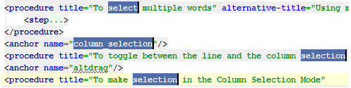 IntelliJ IDEA选择多个文本的操作