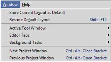 IntelliJ IDEA管理编辑器选项卡的命令