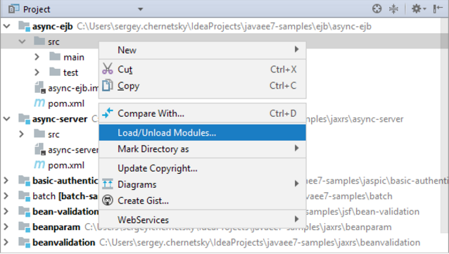 IntelliJ IDEA如何卸载或加载模块