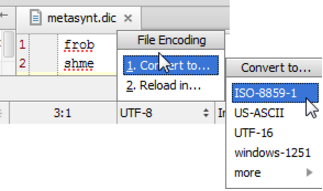 IntelliJ IDEA更改不包含显式编码的文件的编码