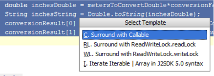 IntelliJ IDEA环绕实时模板