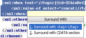 IntelliJ IDEA使用语言构造的周围代码块