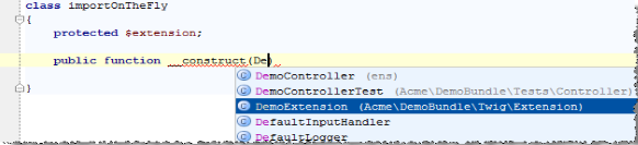IntelliJ IDEA 即时导入一个 PHP 命名空间