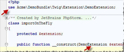 IntelliJ IDEA 即时导入一个 PHP 命名空间