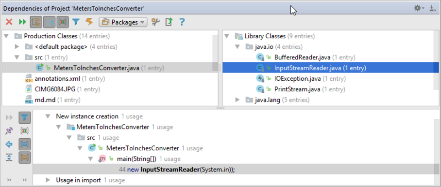 IntelliJ IDEA 分析依赖关系
