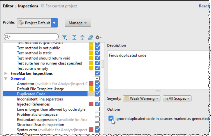 IntelliJ IDEA 动态检测重复项