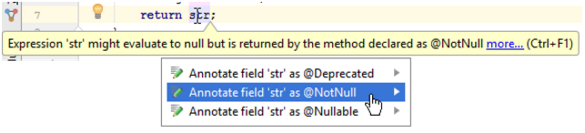使用 IntelliJ IDEA 外部注释来注释符号