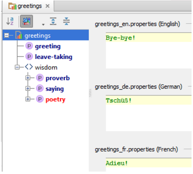 IntelliJ IDEA编辑资源包的属性值
