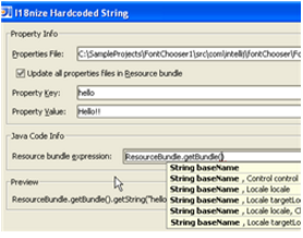 使用java.util.ResourceBundle提取硬编码字符串文字