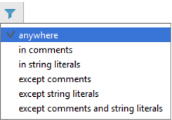 IntelliJ IDEA在指定路径中的所有文件中找到文本片段