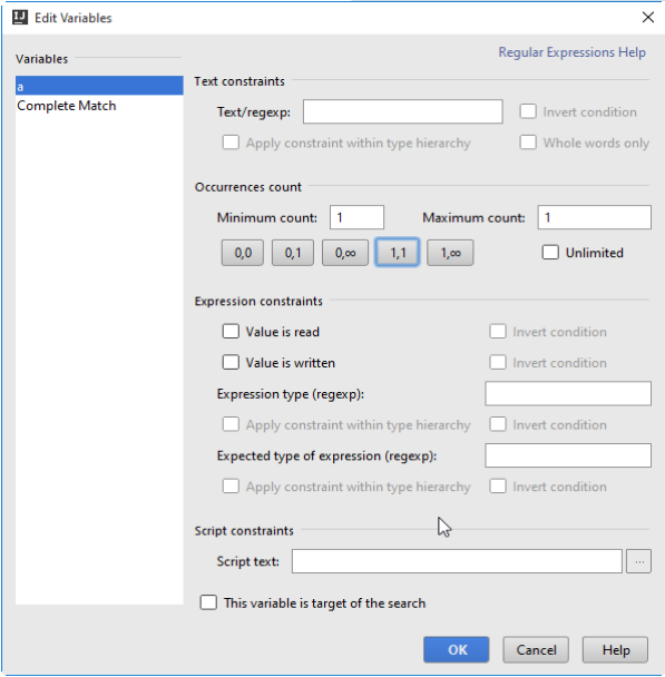 IntelliJ IDEA 使用脚本约束