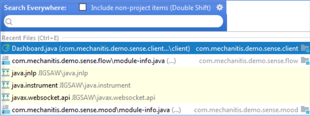 IntelliJ IDEA打开"Search Everywhere"对话框