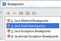 IntelliJ IDEA创建字段断点