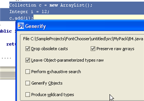 IntelliJ IDEA泛型重构