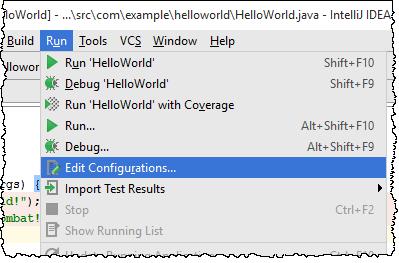 IntelliJ IDEA运行