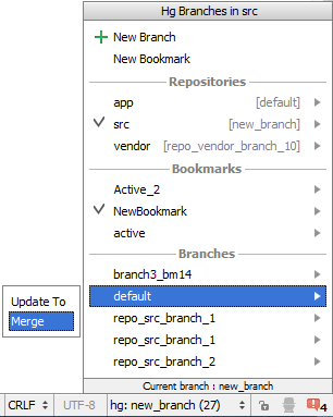 Mercurial工作目录